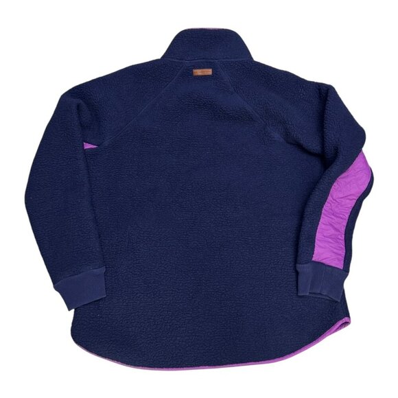 SOUTHERN TIDE Sherpa Fleece Navy Blue Winter Casual Jacket Womens Large - Picture 2 of 6